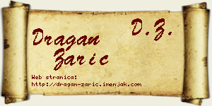 Dragan Zarić vizit kartica